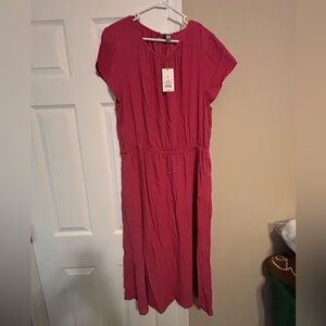 a new day Berry Midi Dress